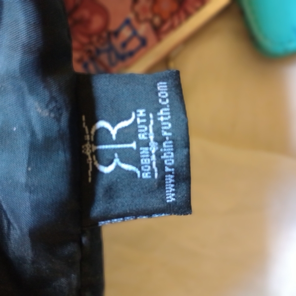 NWT Robin Ruth LOS ANGELES Tote Travel Bag Purse Blue Black Zip Closure - Picture 9 of 9